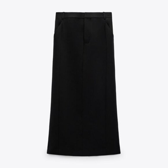 Zara Wool Blend Skirt, Limited Edition. Black. EUC. Size XL. - Picture 2 of 12